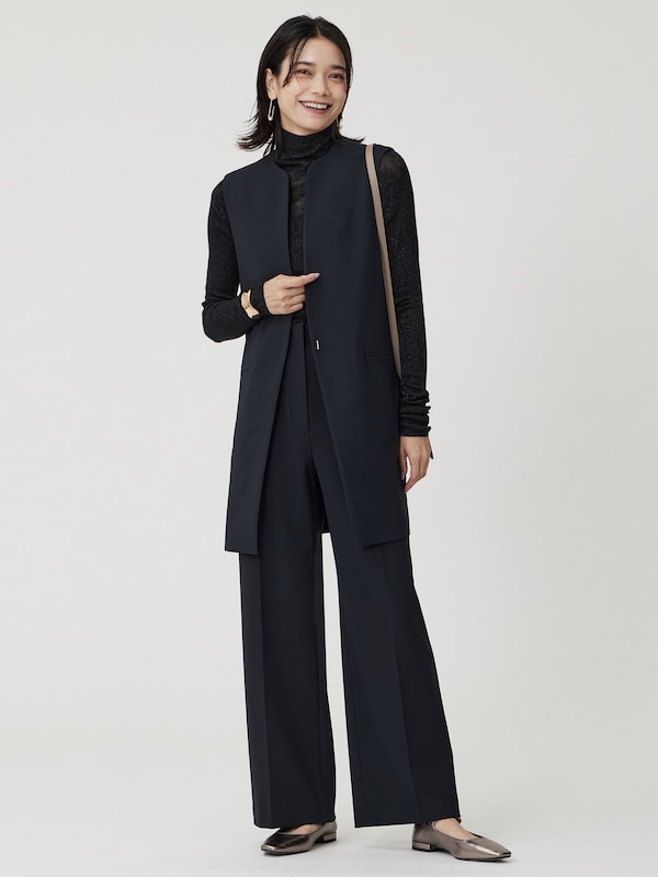 2025年春モデル ハイストレッチト�リコットミドルジレ