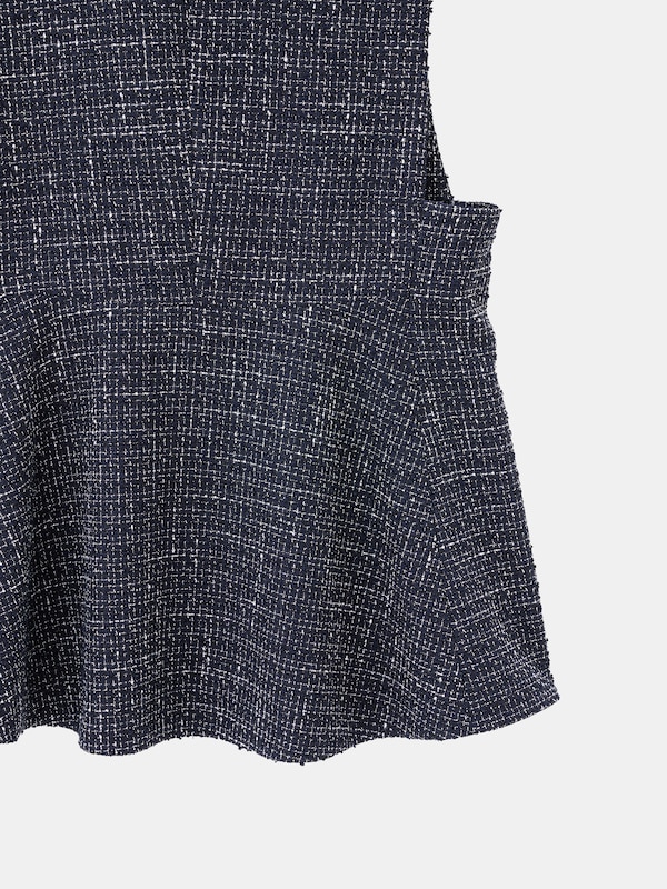 ツイードペプラムジレ