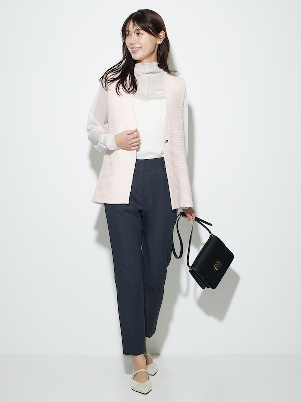 ツイードペプラムジレ