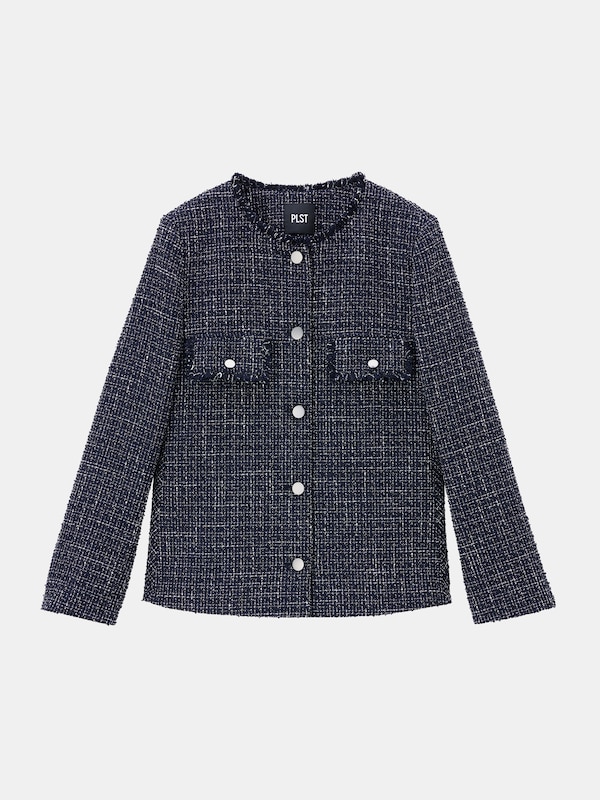 ツイードペプラムジャケット