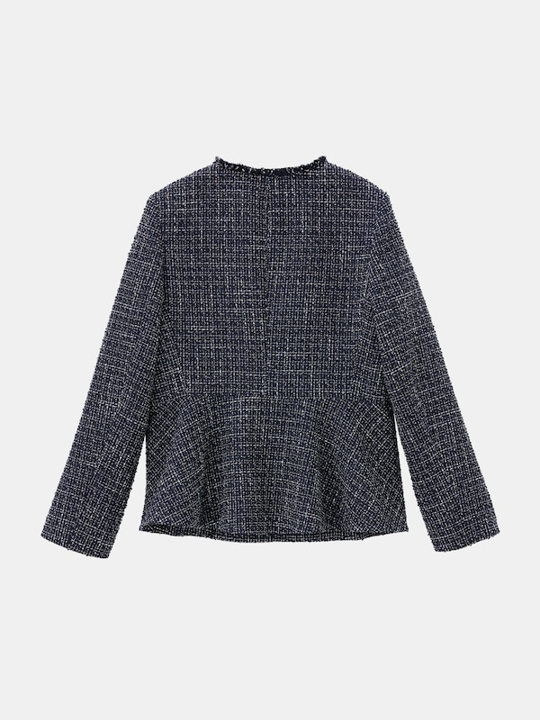 ツイードペプラムジャケット