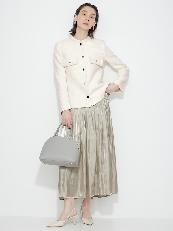 ツイードペプラムジャケット