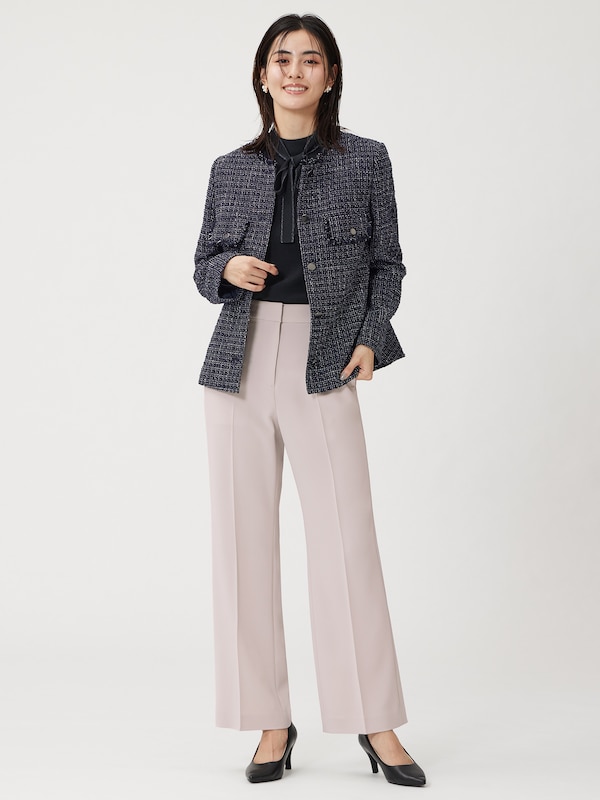 ツイードペプラムジャケット