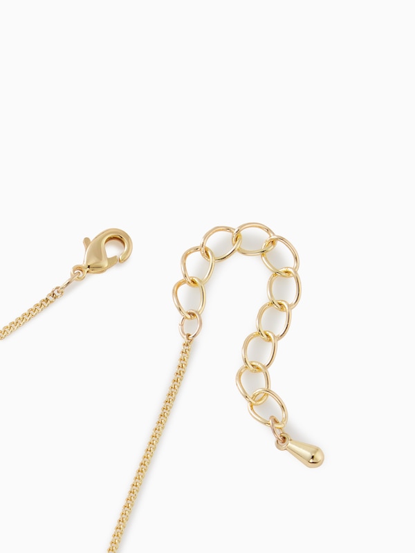 フェイクパールラリエットネックレス