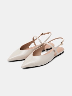 ポインテッドトゥスリングバックシューズ