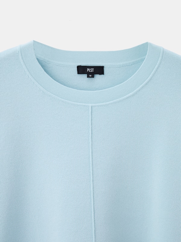 コットンブレンドイレギュラーヘムセーター