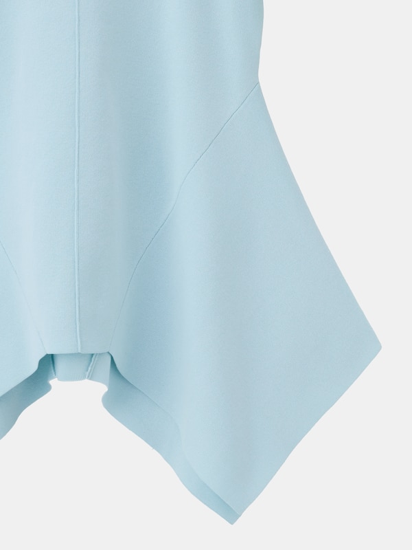 コットンブレンドイレギュラーヘムセーター