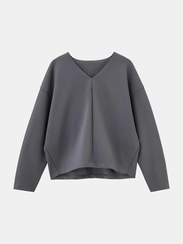 スキューバジャージーVネックプルオーバー