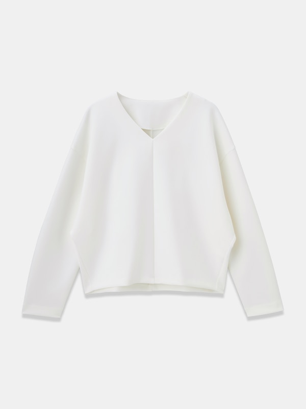 スキューバジャージーVネックプルオーバー