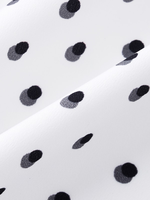 ドットプリントボウタイブラウス