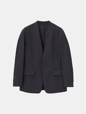 ⭐︎美品【PLST プラステ】ノーカラー ジャケット Mサイズ レーヨン 