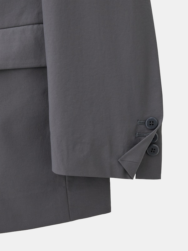 テックストレッチノーカラージャケット