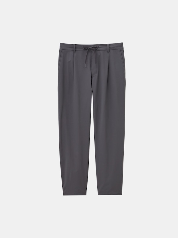 テックストレッチワンタックテーパードパンツ