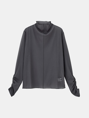 シャーリングスリーブシアープルオーバー