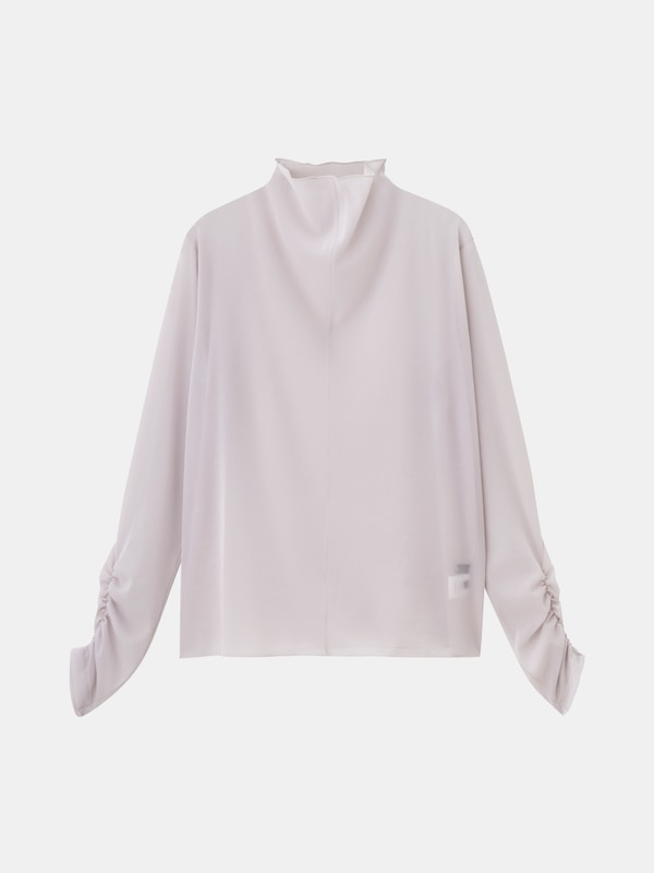 シャーリングスリーブシアープルオーバー