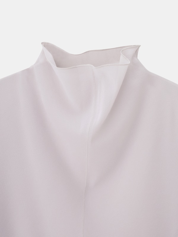 シャーリングスリーブシアープルオーバー