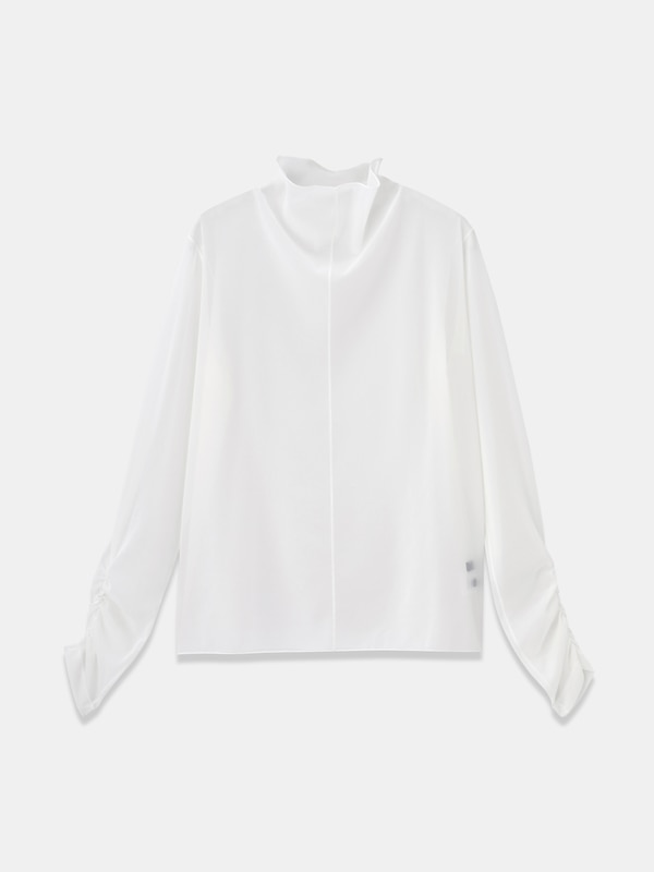 シャーリングスリーブシアープルオーバー