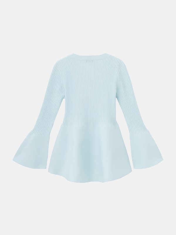 ホールガーメント®Vネックペプラムカーディガン