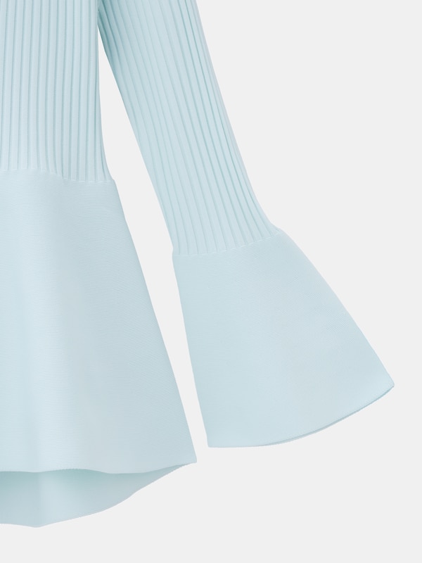 ホールガーメント®Vネックペプラムカーディガン