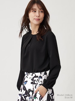 UVカットフロントタックTブラウス