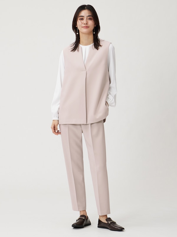 UVカットフロントタックTブラウス