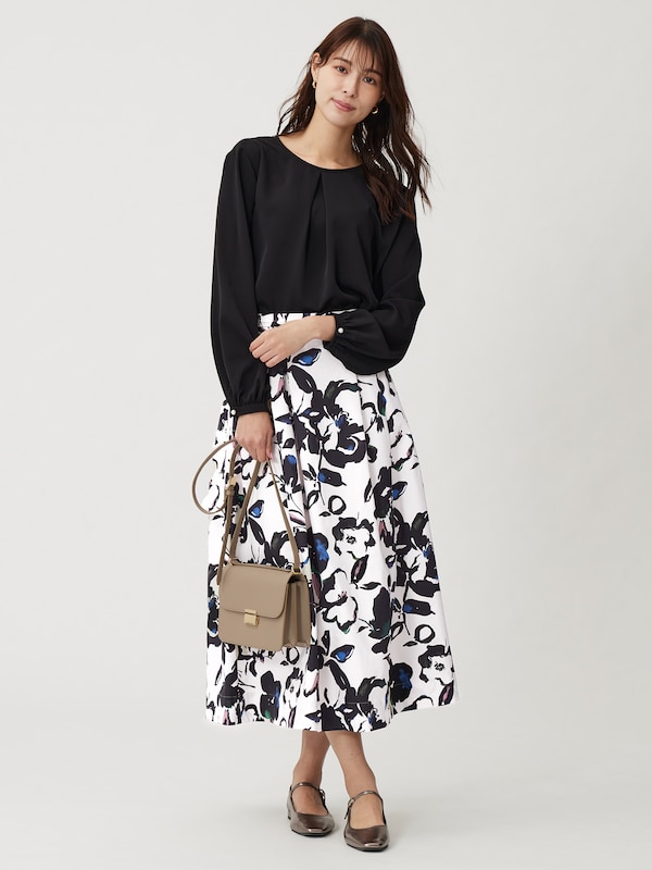 UVカットフロントタックTブラウス