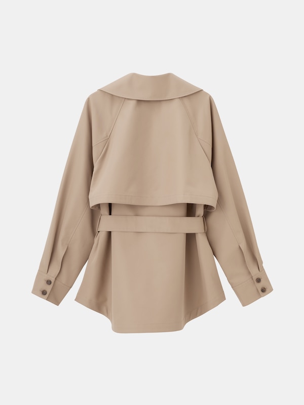 リラクシーショートトレンチコート