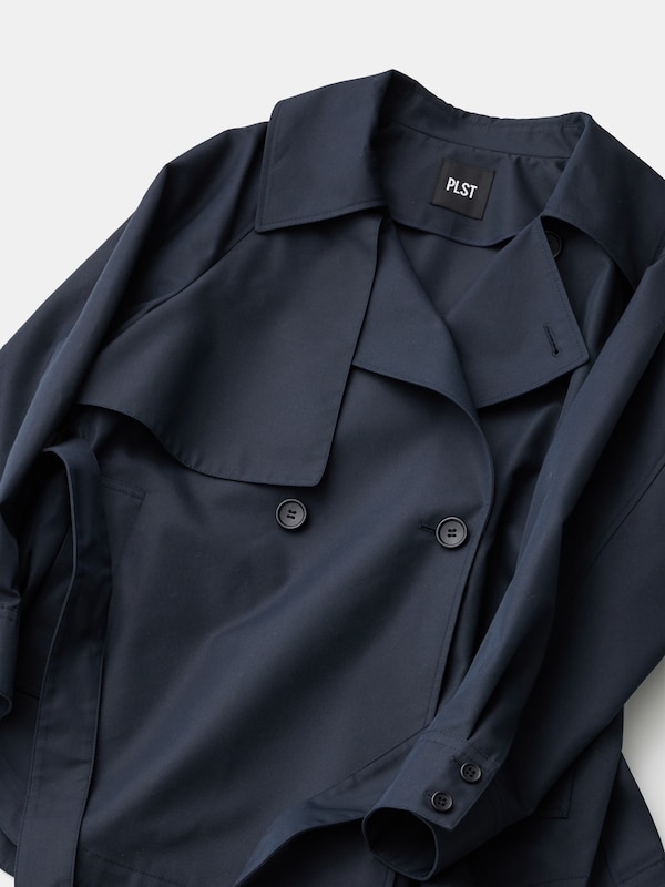 リラクシーショートトレンチコート