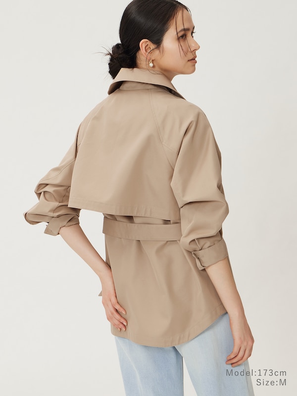 リラクシーショートトレンチコート