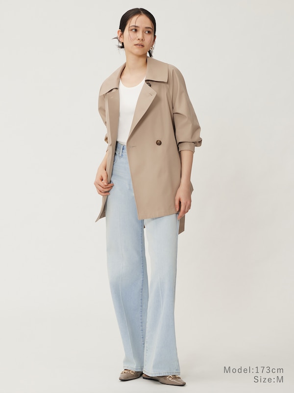 リラクシーショートトレンチコート