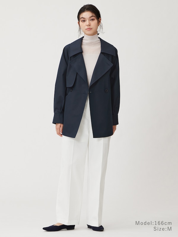 リラクシーショートトレンチコート