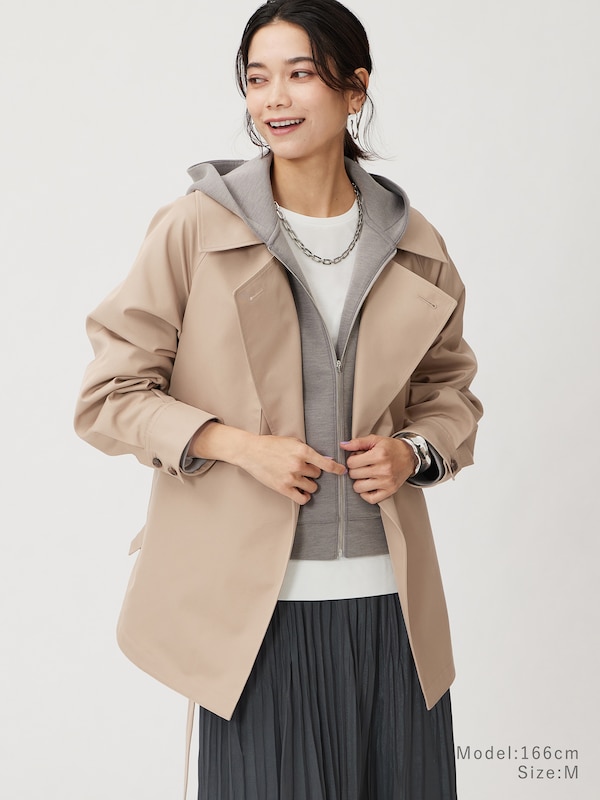 リラクシーショートトレンチコート