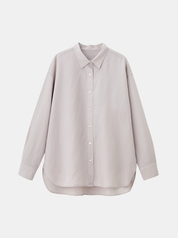 リネンブレンドオーバーサイズシャツ