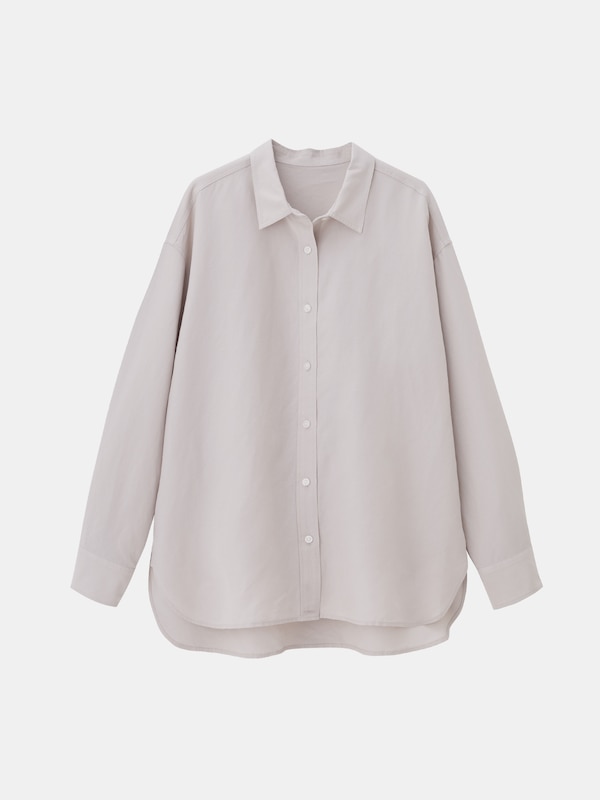 リネンブレンドオーバーサイズシャツ