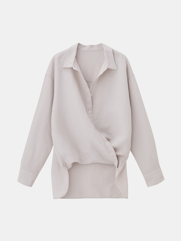 リネンブレンドオーバーサイズシャツ