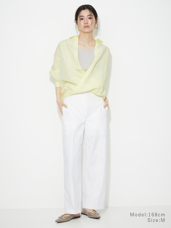 リネンブレンドオーバーサイズシャツ