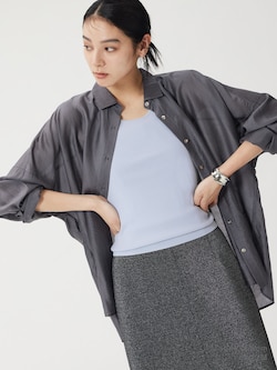 シアードルマンメタルボタンシャツ