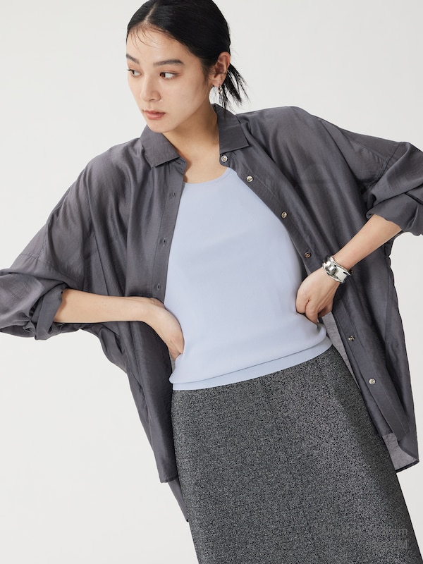 シアードルマンメタルボタンシャツ