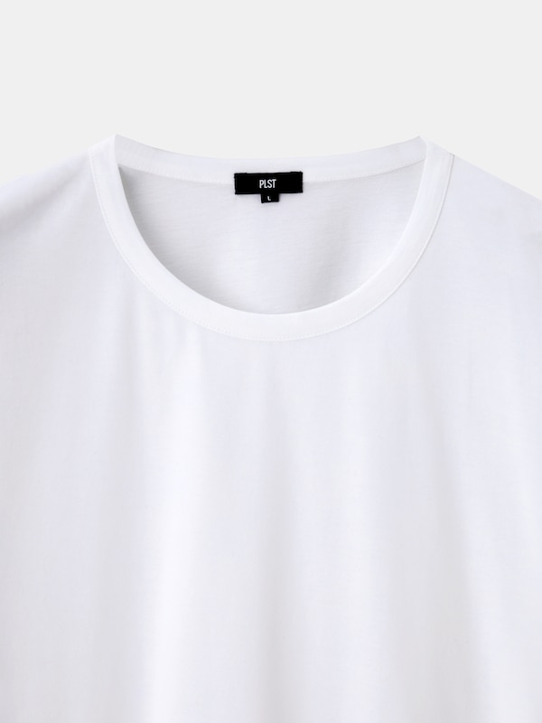 シルキーコットンクルーネックTシャツ（半袖）