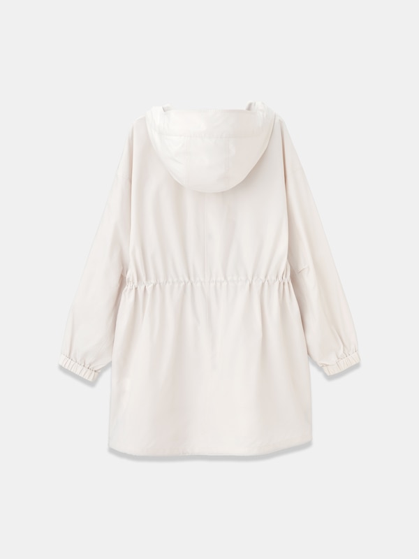 リモンタドローストリングフーデッドミドルパーカ