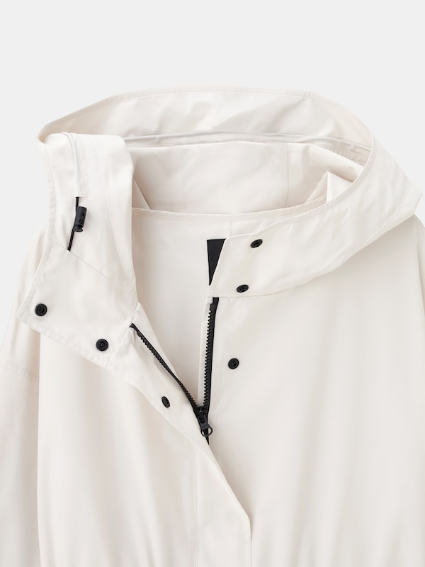 リモンタドローストリングフーデッドミドルパーカ