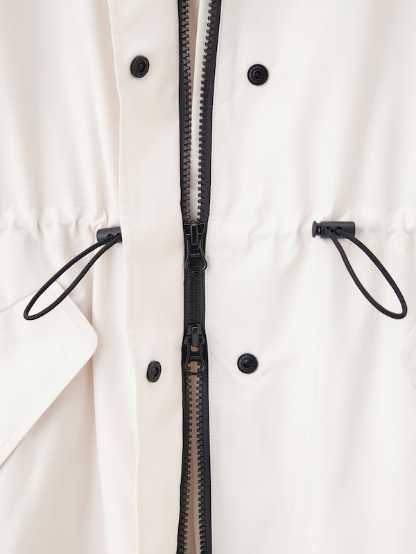 リモンタドローストリングフーデッドミドルパーカ