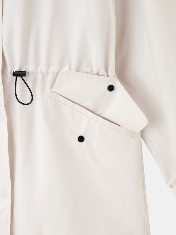 リモンタドローストリングフーデッドミドルパーカ