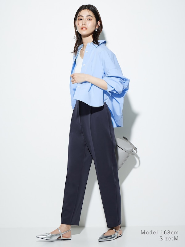 スキューバジャージーテーパードパンツ