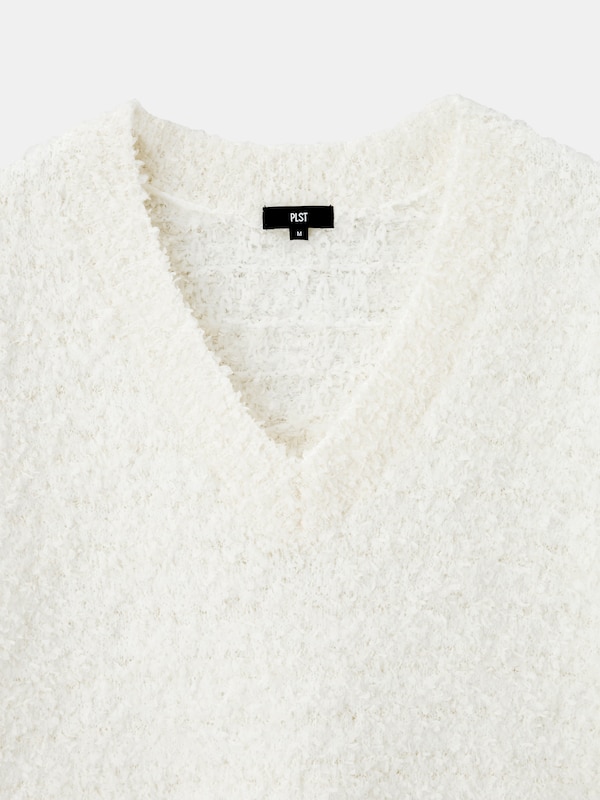 ニットツイードVネックベスト