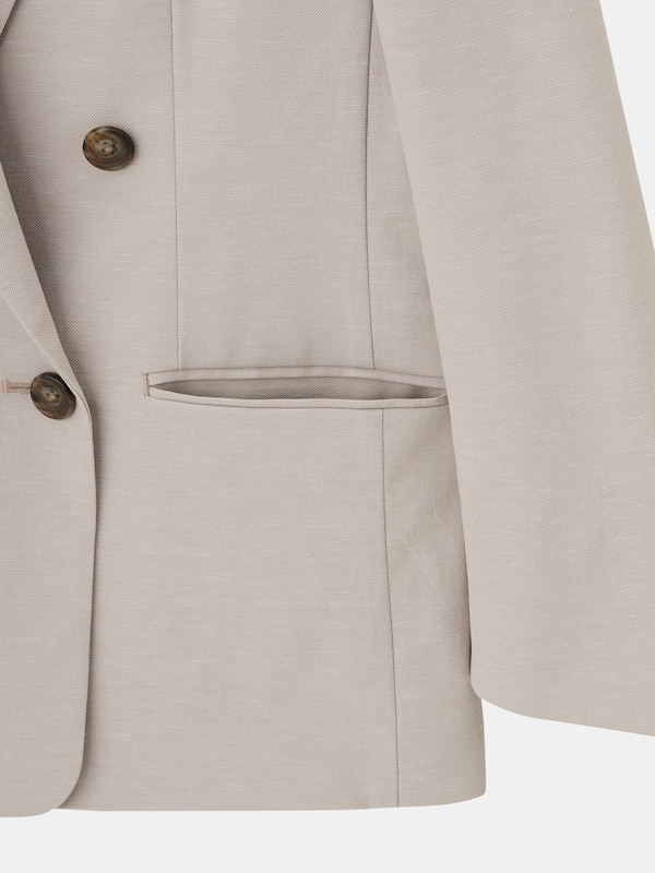 リネンブレンドダブルジャケット