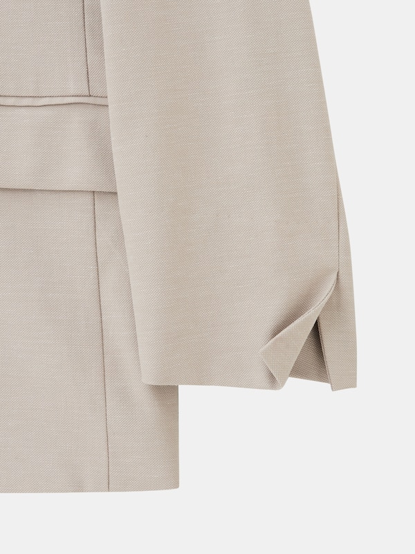 リネンブレンドダブルジャケット