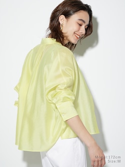 シアークロップドシャツ