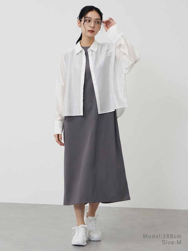 シアークロップドシャツ