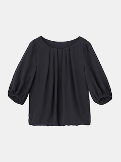 ハイツイストシフォンタックブラウス